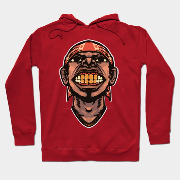 R&B face Hoodie by Catfactory